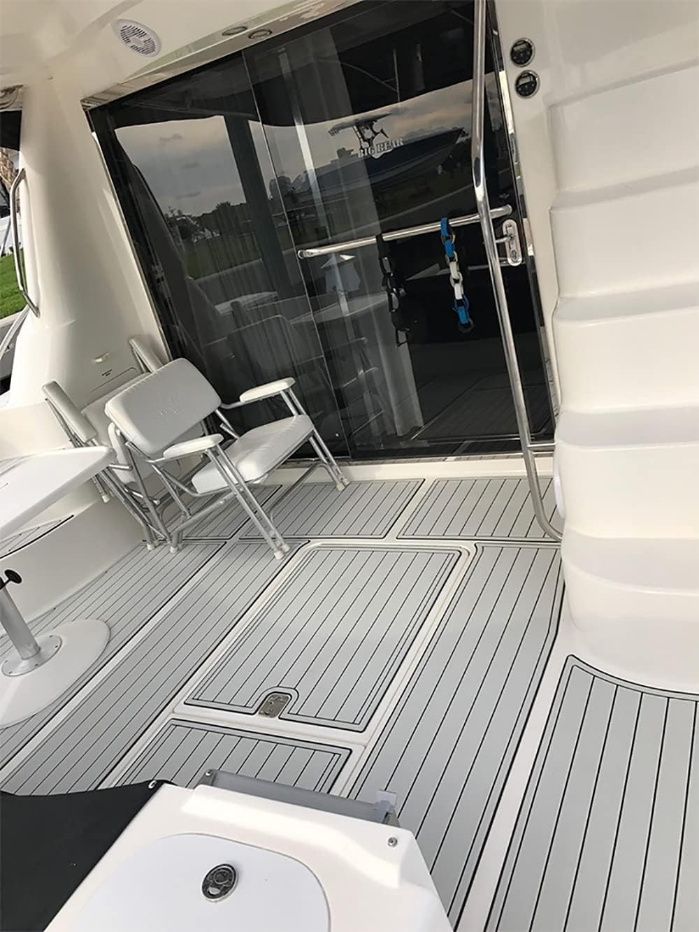 Self-adhesive Boat Flooring EVA Foam Teak Decking for Yacht Pontoon Boat | Gray