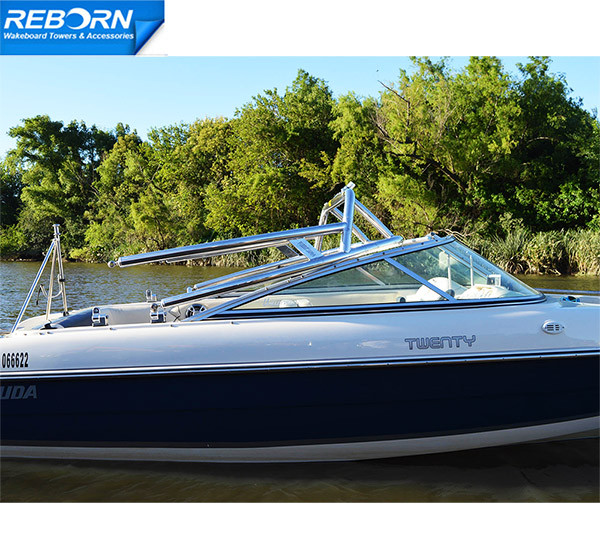 Reborn Launch Forward-facing Boat Wakeboard Tower polished Easy Installable