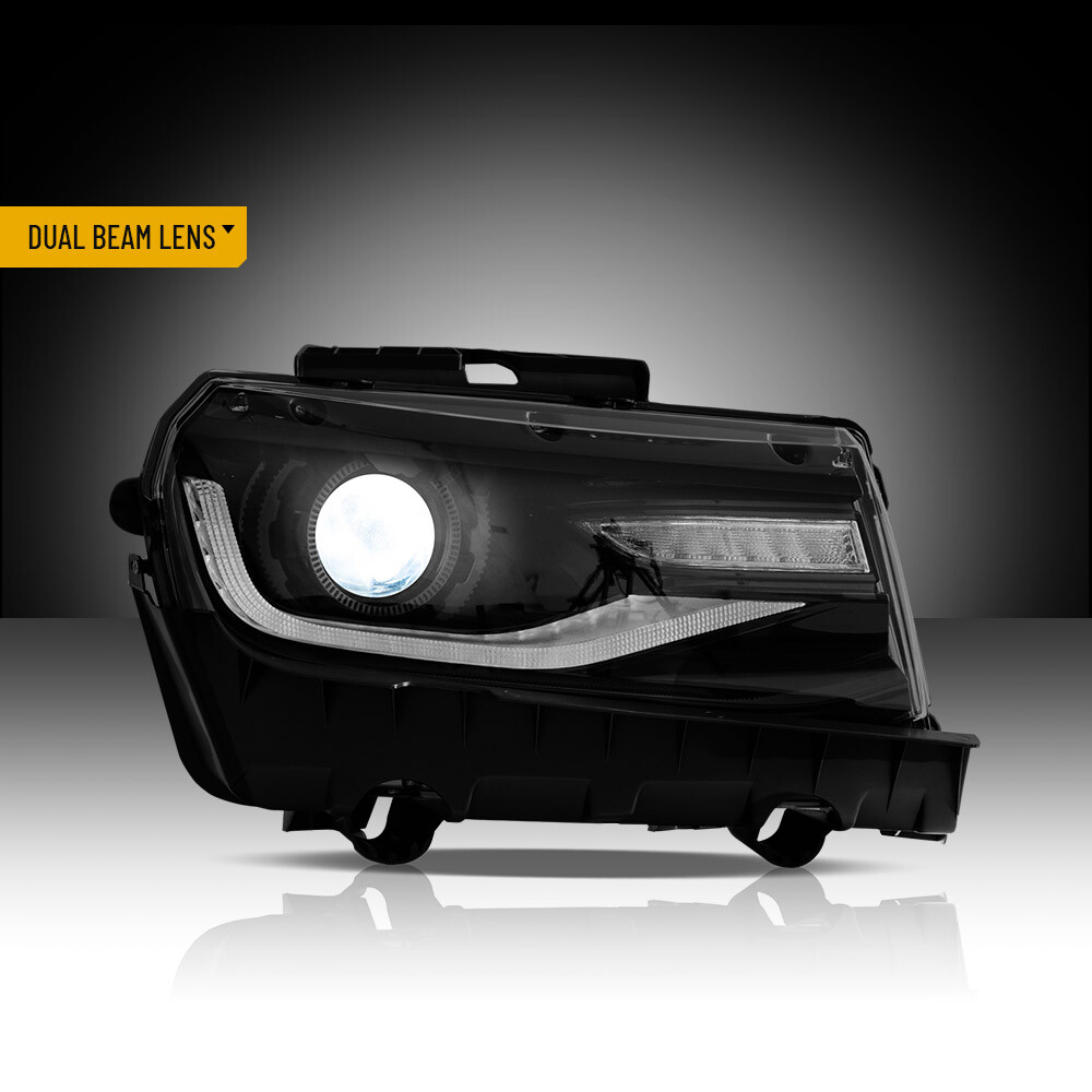 For 2014 2015 Chevy Camaro Upgrade 6th Gen Style Headlights Projector LED DRL'S