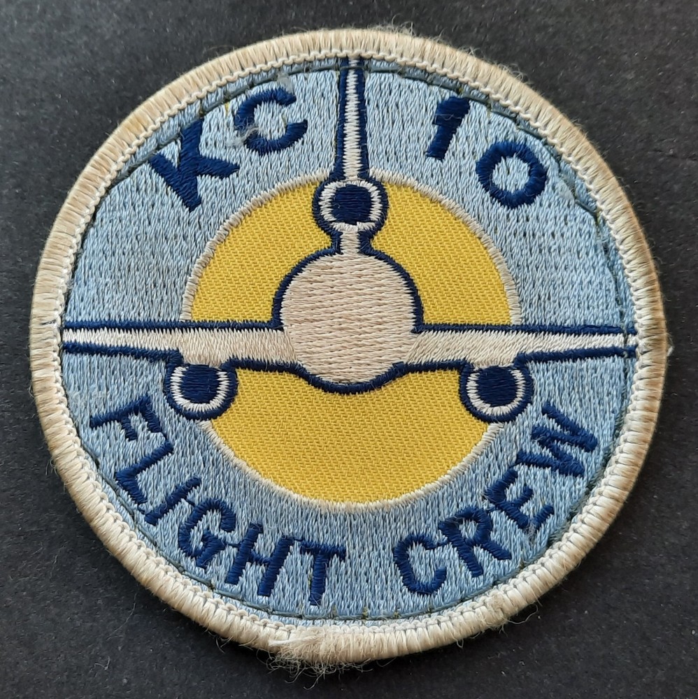 Original USAF Patch KC-10 Flight Crew AREFS Air Refueling Squadron Hook And Loop