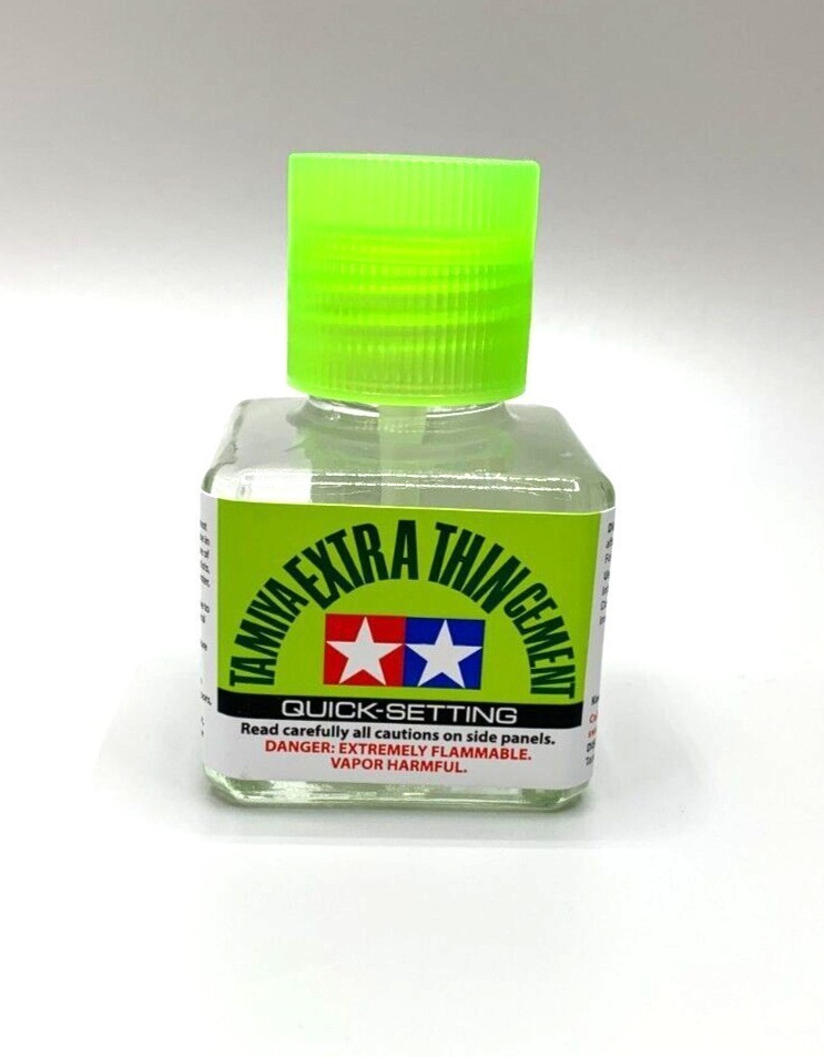Tamiya Extra Thin Quick Setting Cement Model Airplane Glue 40ml #87182