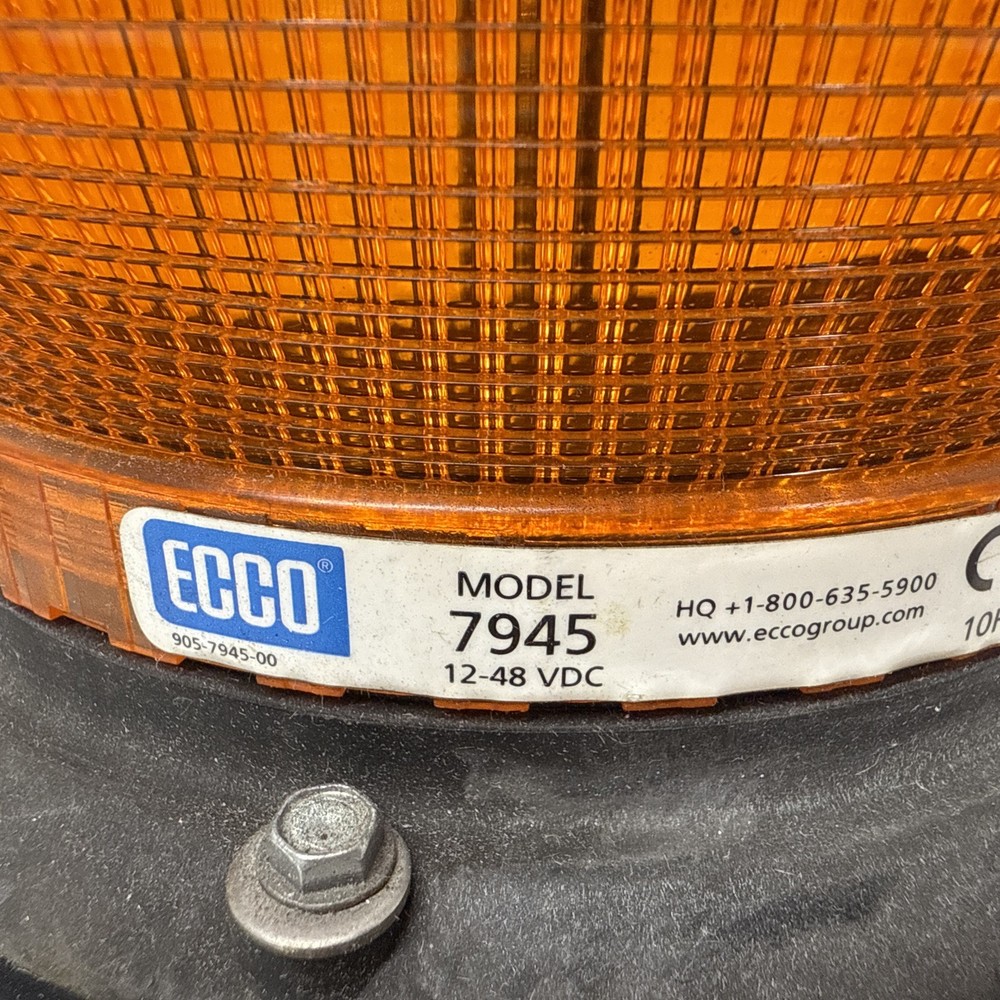 Ecco 7945 Amber Beacon Light, No Packaging