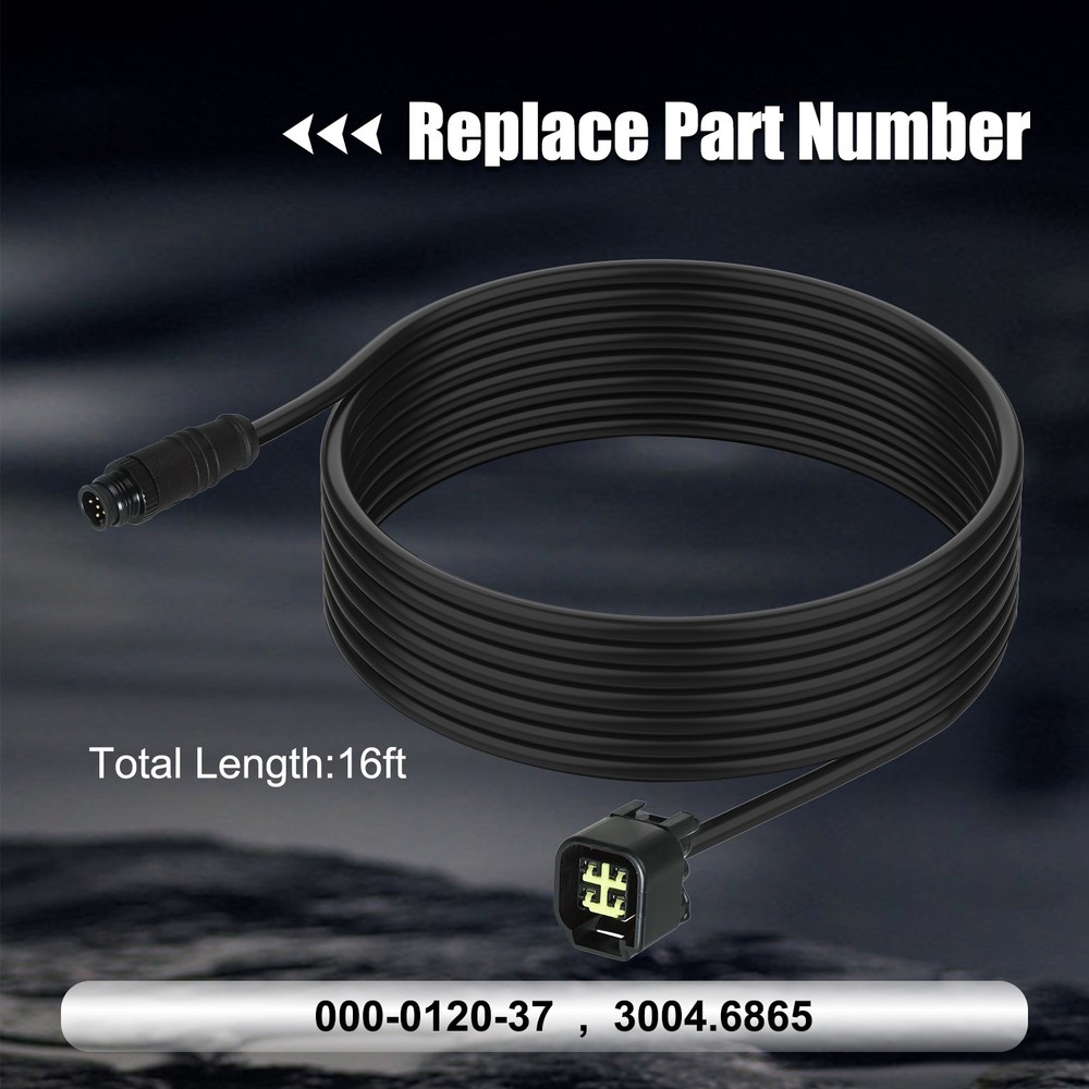 16ft Engine Interface Cable and T Connector Kit for Yamaha 000-0120-37