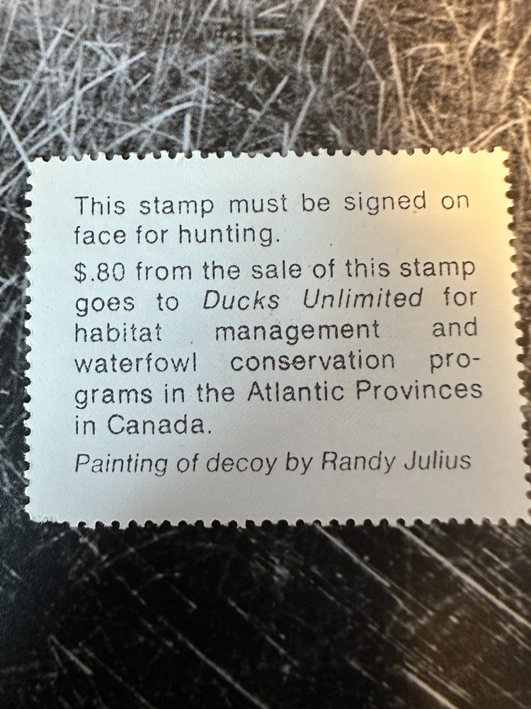 1983 Massachusetts State Duck Stamp,