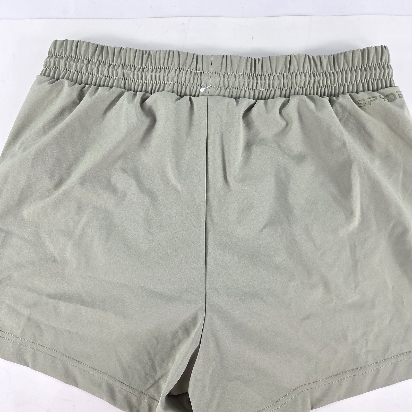 Spyder Women’s Performance Shorts SWB054 Sz L Light Olive Built-in Brief Running