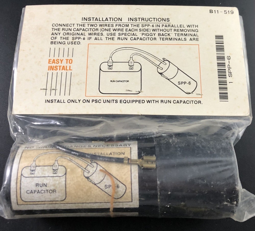 Solid State SUPER BOOST spp-6 Relay And Start Capacitor Sealed Unit Parts Vh3