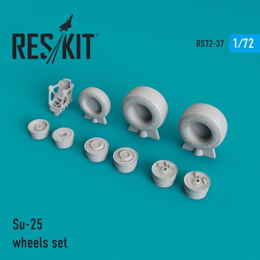 1/72 Reskit RS72-0037 Su-25 Wheels Set