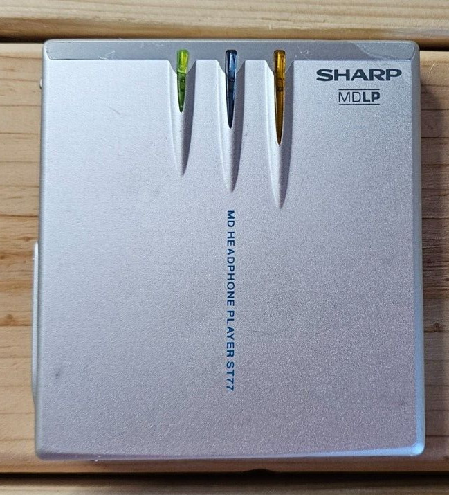 Sharp MD-ST77 Minidisc MDLP Player - Tested and Fully Working - Player Only