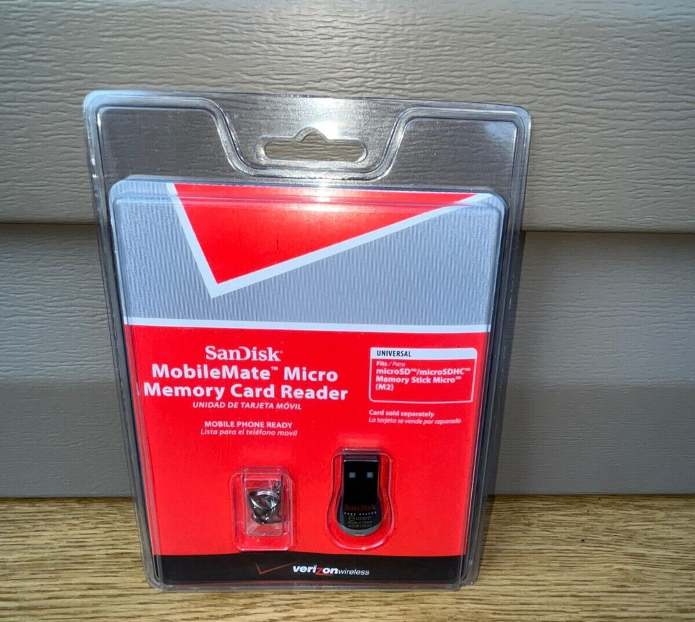 SanDisk MobileMate Micro Memory Card Reader SSDR-121S-V11M. New/Sealed