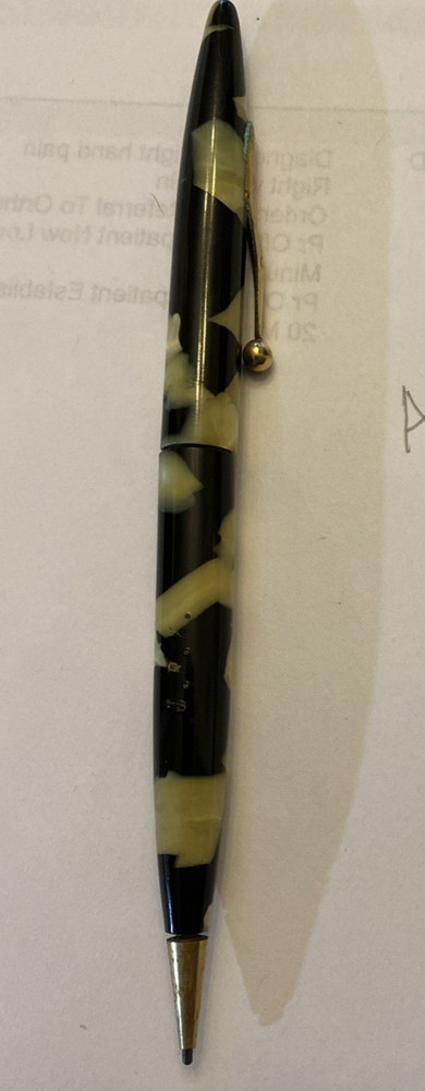 Vintage Schaefer black and pearl automatic pencil