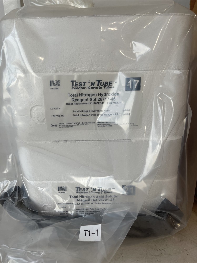 Hach Total Nitrogen Hydroxide Reagent & Total Nitrogen Acid Solution Reagent Set