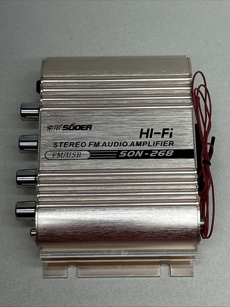Suoer SON - 268 Stereo FM Audio Amplifier With Box Untested