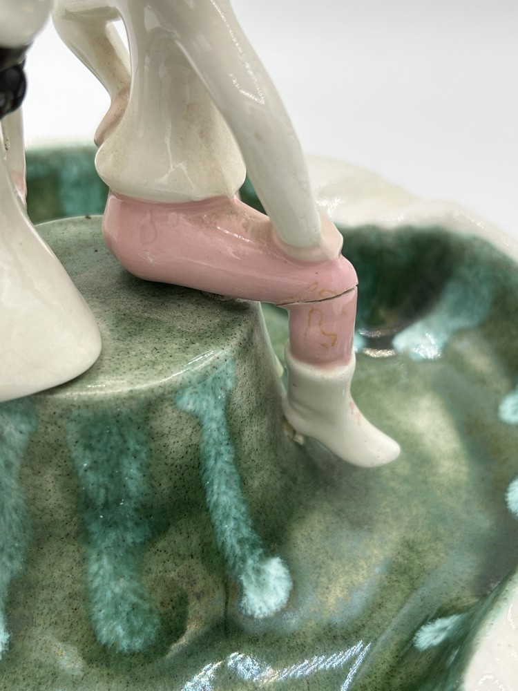 Vintage MCM Pixie Elf Ceramic Ashtray 1960 Hobbyist Condition Issues Please Read