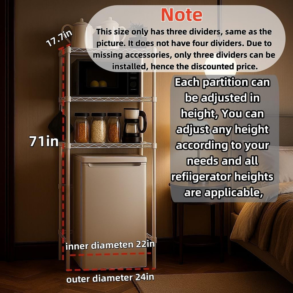 Dorm Mini Fridge Stand with Storage,Over Mini Fridge Shelf ,Small Refrigerator a