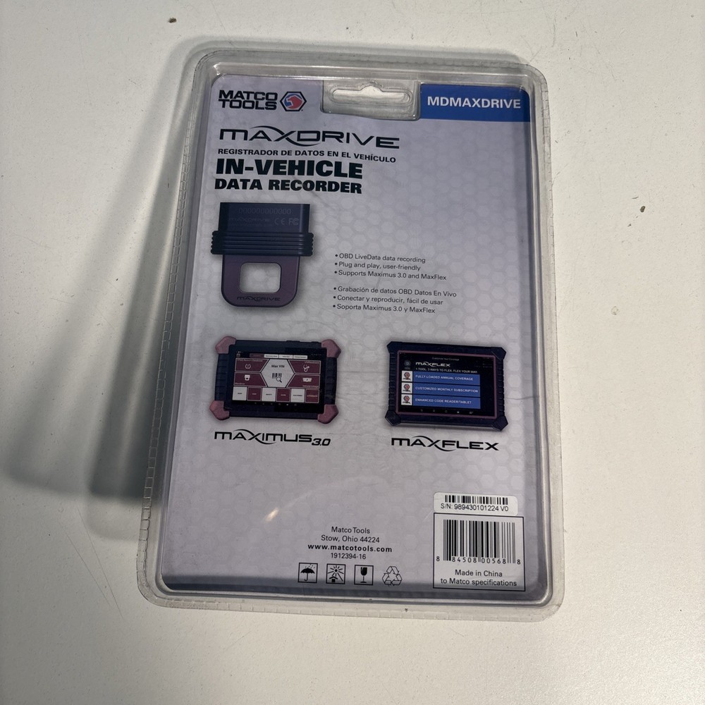 Matco Tools MDMAXDRIVE Data Recorder USB Flash Drive *NEW*