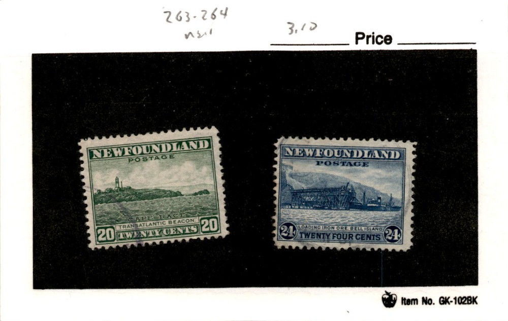 Newfoundland, Postage Stamp, #263-264 Used, 1942 (AC)