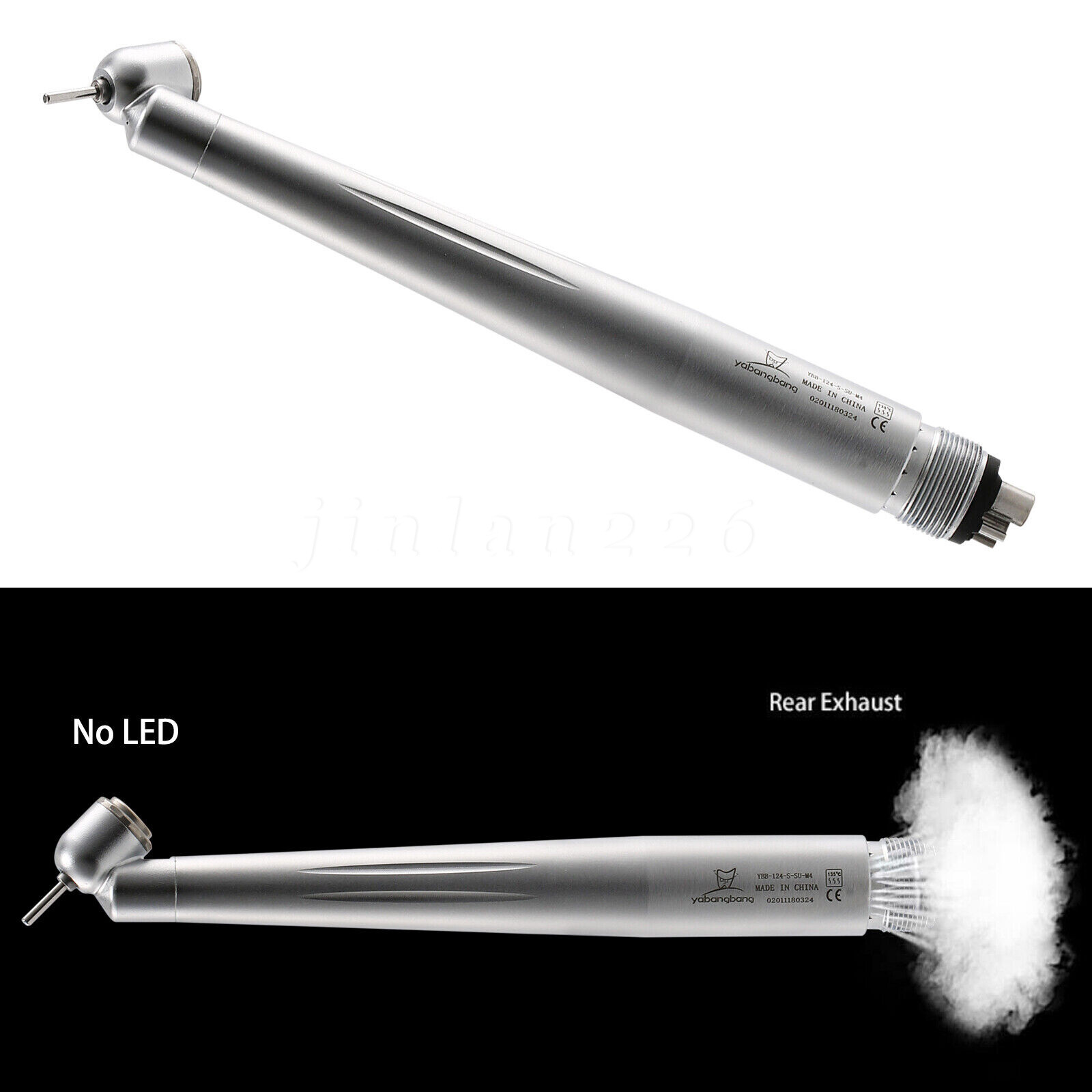 Yabangbang Dental 45 Degree Surgical High Speed Handpiece Push Button 4Hole WCA4