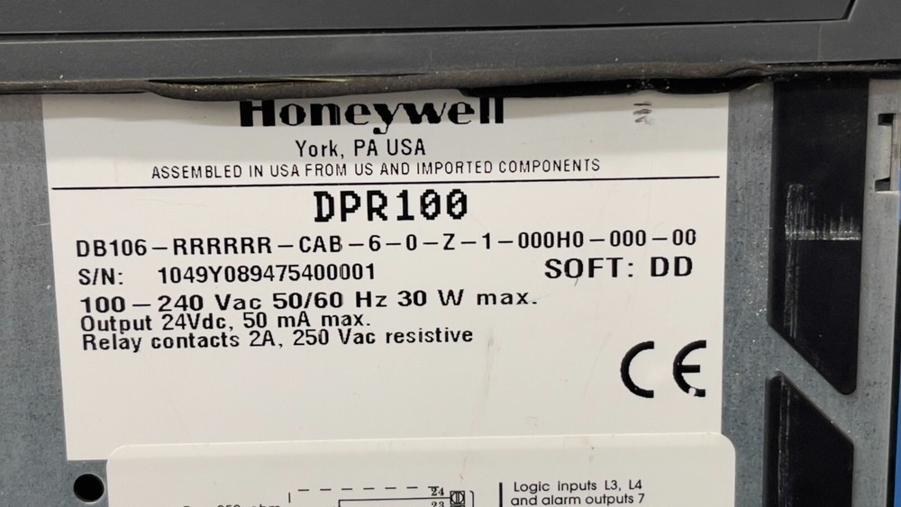 Honeywell DPR100 Chart Recorder