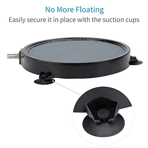 8-Inch Air Stone Disc Bubble Diffuser with Suction Cups for Pond 8 Inch