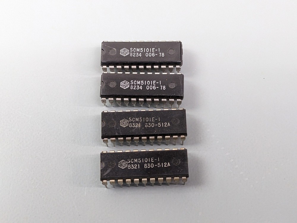 (4) Solid State Scientific SCM5101E-1 256 x 9 Bit SRAM ICs ~ Tested Good