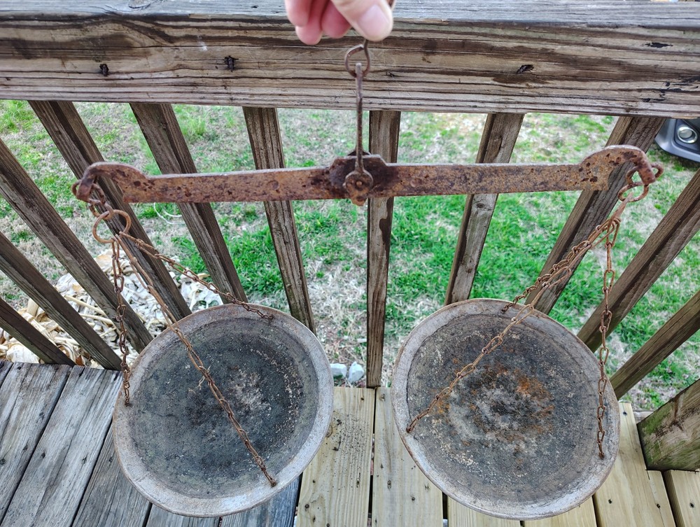 Big Rustic Equal-Arm Scale