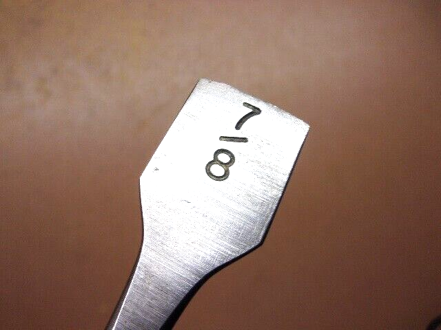 Two (2) Starter Chisels Sears 1/2" Socket & K-D 7/8" Tang Both Clean & Sharp!