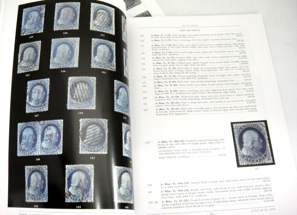 Siegel Stamp Auction Catalog w Prices Realized Robert Lebow Collection 2004