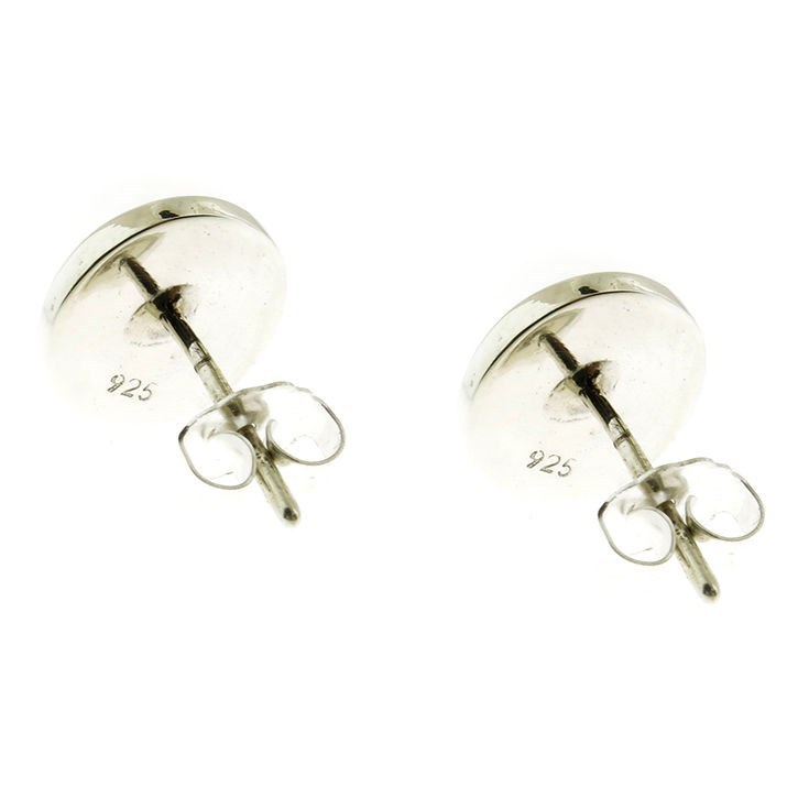 925 Sterling Silver Stud Post Monogram Personalized Earrings