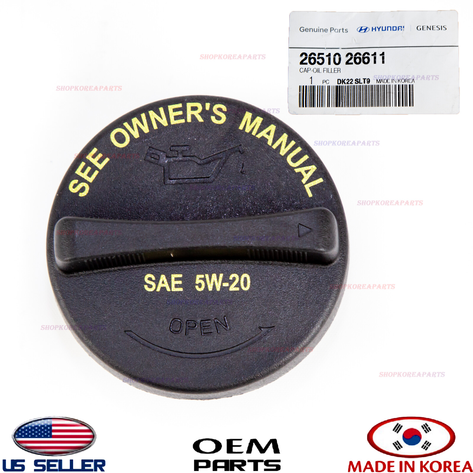 Genuine Engine Oil Filler Cap ⭐OEM⭐ HYUNDAI KIA 2007-2025 *See Compatibility
