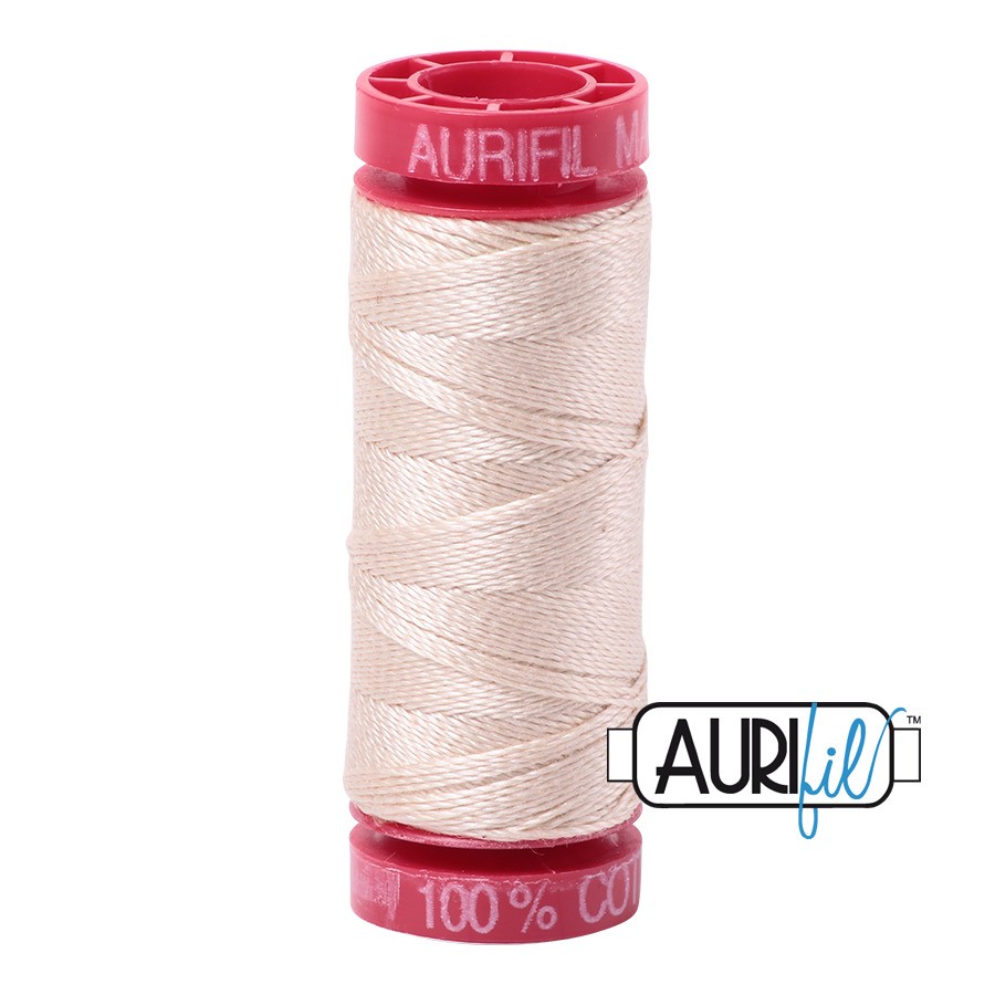 Light Sand 2000 | 12wt Small Spool 50M / 54Y | Aurifil