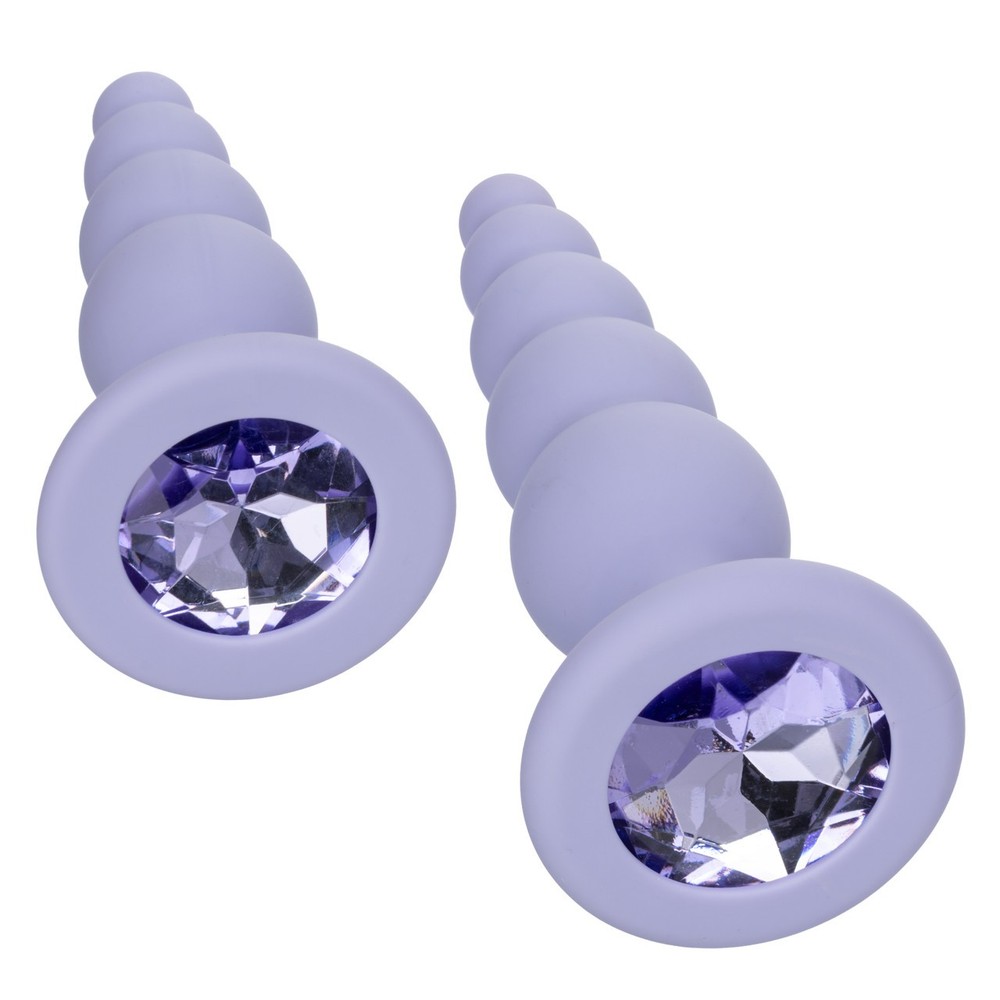 First Time Beaded Duo Anal Beads Butt Plug Beginner Anal Training Kit
