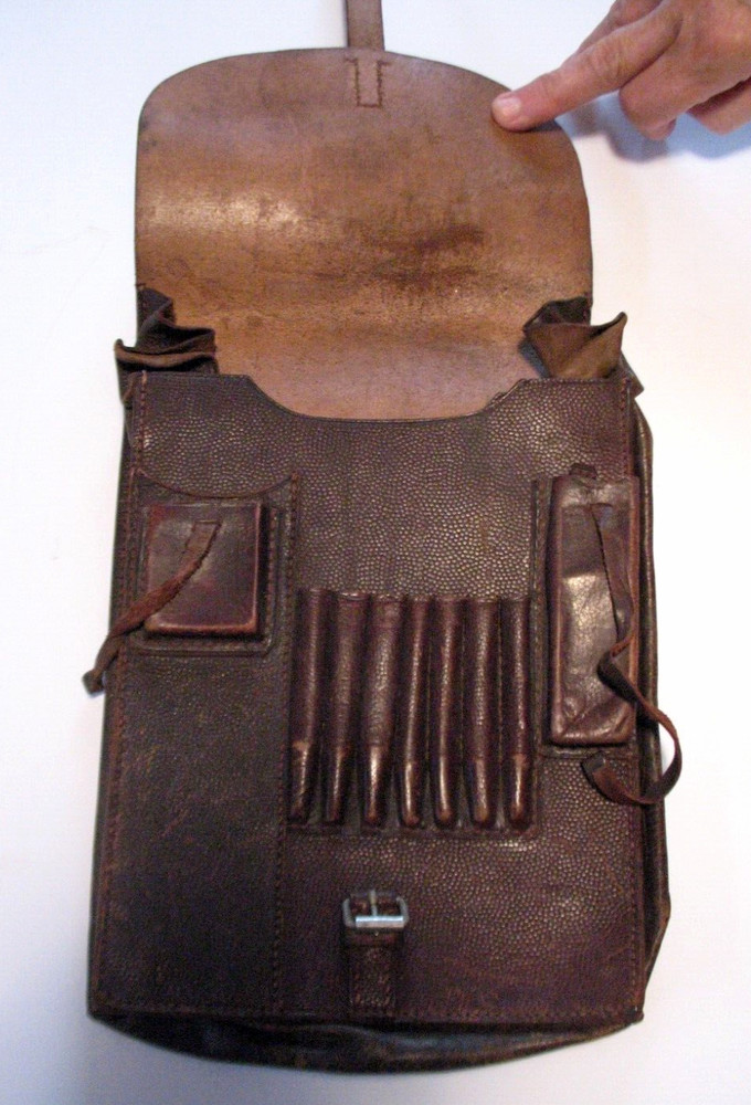 WW 11 War German Map Case Makers Name Printed Extra Nice Original Condition