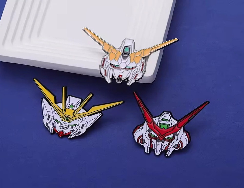 Mobile Suit Gundam Assorted Enamel Pins - 8 Varieties