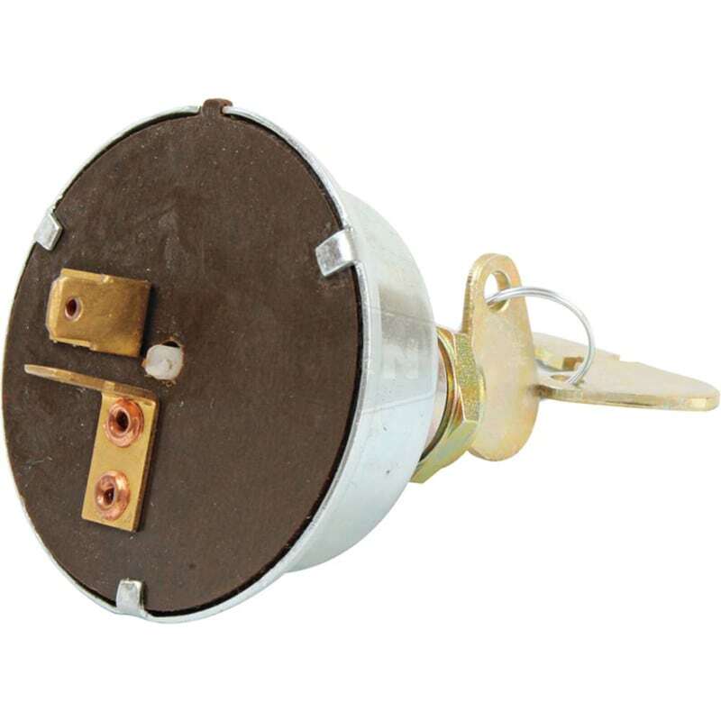 Ignition Switch with 2 Keys, Momentary, 2 Positions, 2 Terminals