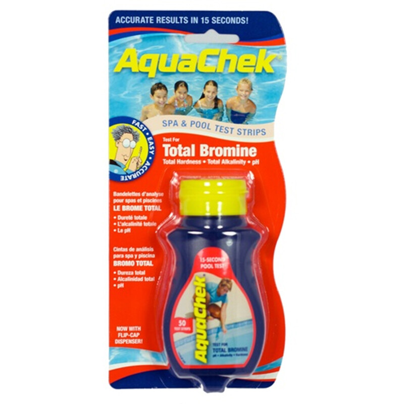 AquaChek Red Bromine Test Strips Pool & Spa Hot Tub pH Alkalinity 521252 50 ct
