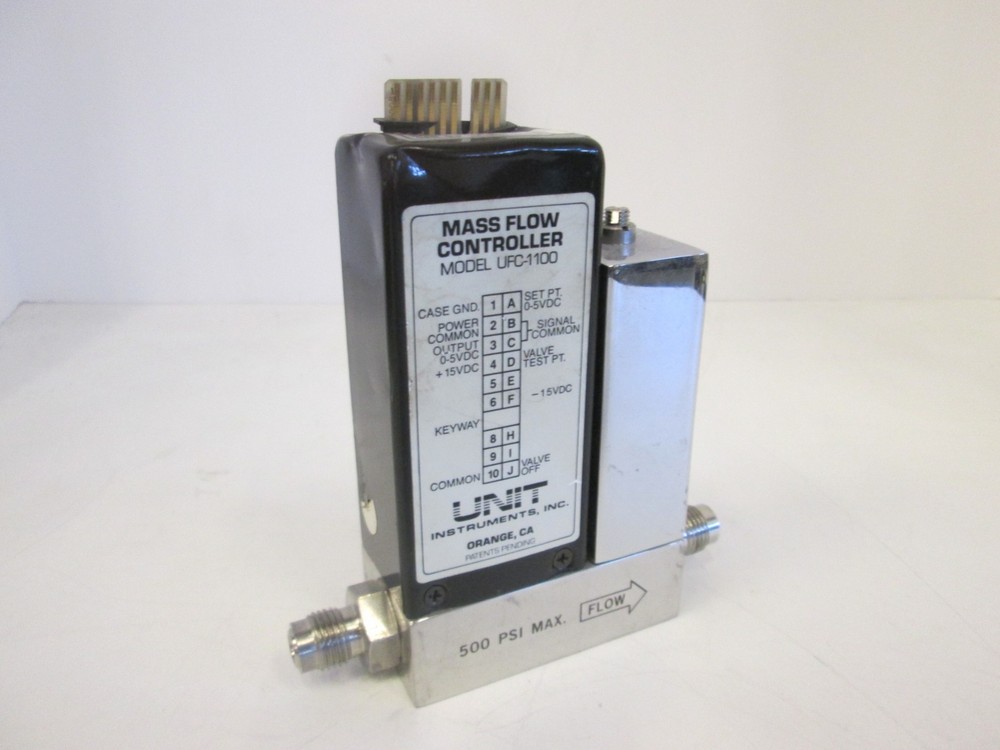 Unit Instruments, UFC-1100, Mass Flow Controller, 10 SLM, O2, Used