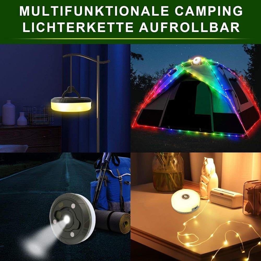 LED Stripe Camping Light Chain Multifunction USB Charging Camping Light New