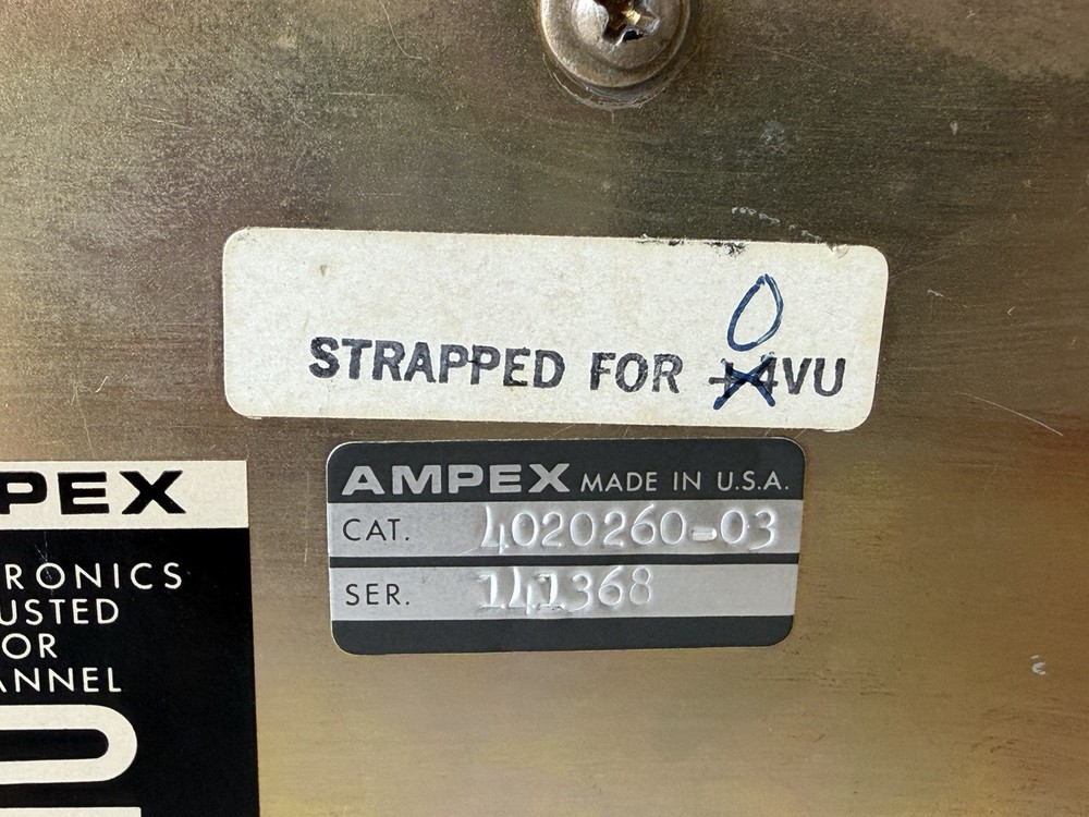 AMPEX 4020260-03 PREAMPLIFIER MODULE VINTAGE FOR AMPEX RECORDER Untested