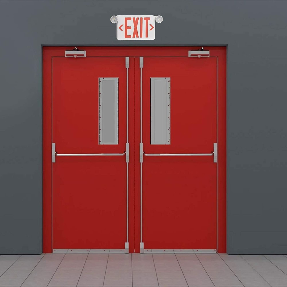 12Pack Red LED Exit Sign,UL-Listed Emergency Light -Dual Lamp ABS FireResistance