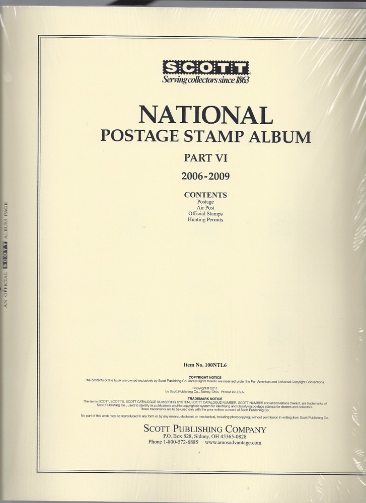 Scott National US Page Set Part VI 2006-2009 100NTL6
