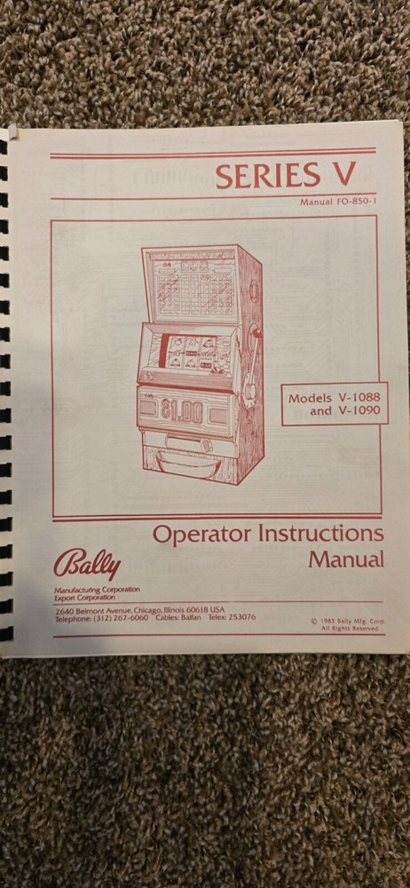 Slot machine test set for electrical operations