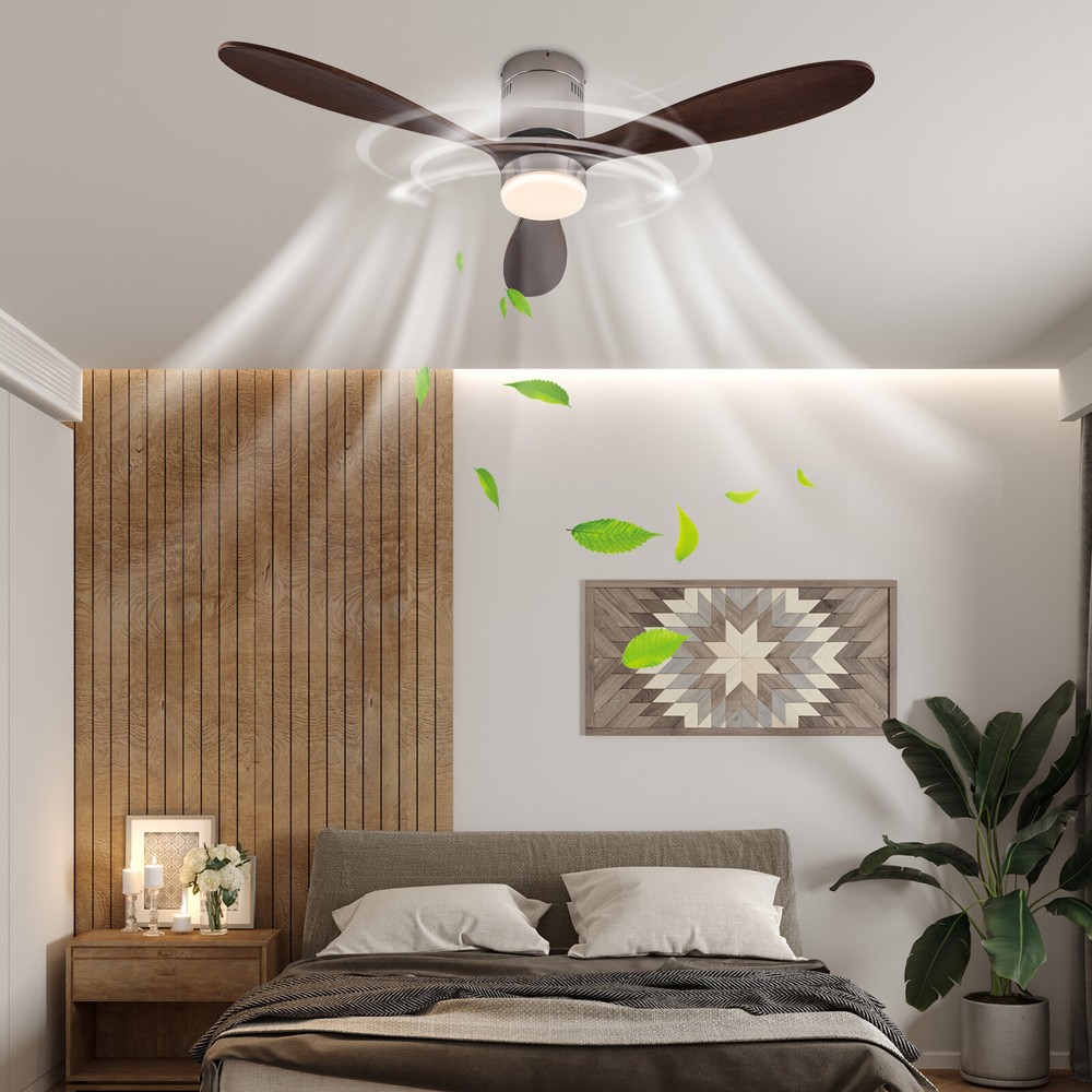 Ceiling Fan with Dimmable Light 6-speed Adjustable Ceiling Fan 52 Inch Smart