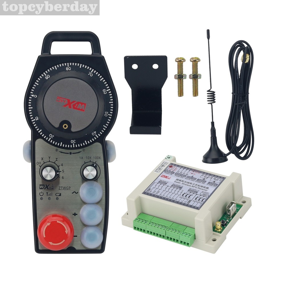 ZTWGP-3 Wireless Manual Pulse Generator CNC MPG Controller 6-Axis Handwheel