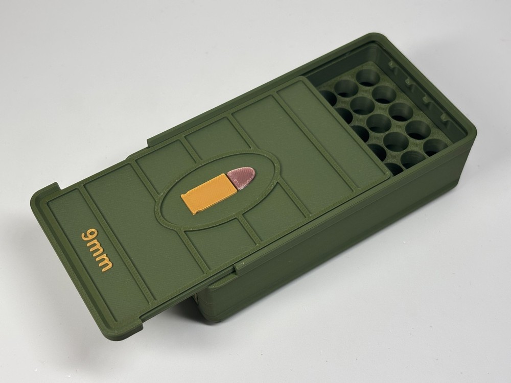 9MM Ammo Box 50rd Capacity (3 Pack)