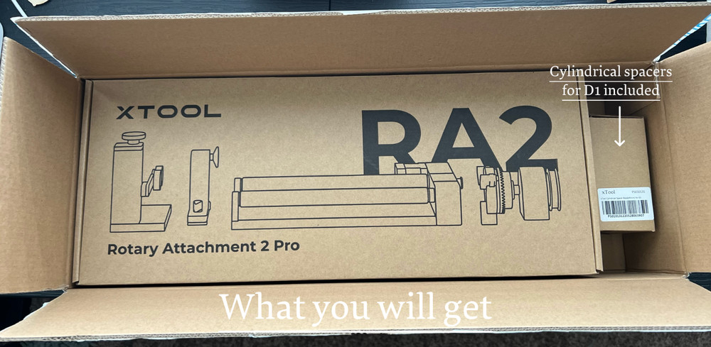 xTool RA2 Pro Rotary Attachment for xTool D1 Pro - Unopened