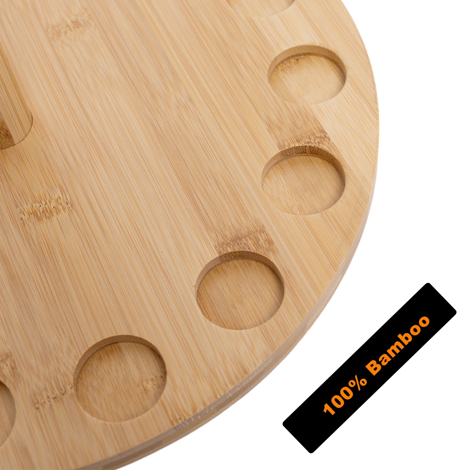 Fishing Pole Rod Racks—Floor Stand Bamboo Round rods holder for 15 Fishing Poles