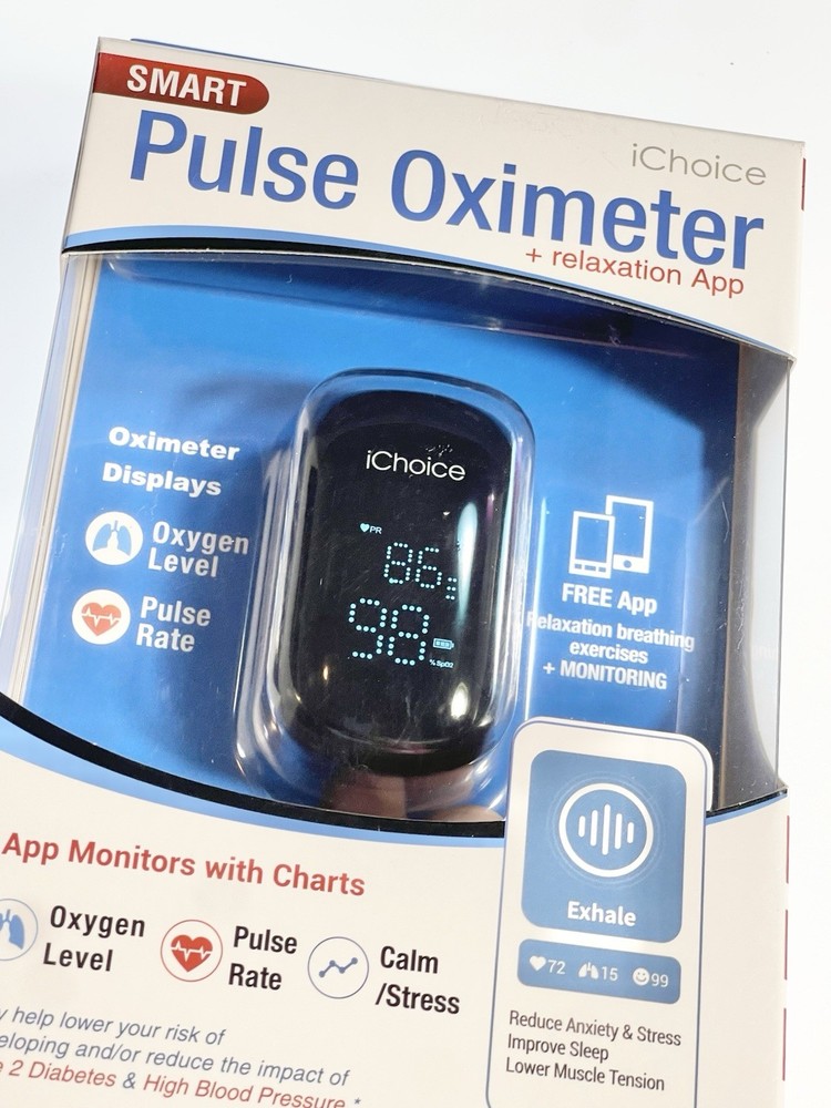 ICHOICE Pulse Oximeter + Relaxation Coach Bluetooth OX200