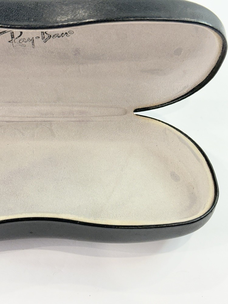 Ray-Ban Sunglasses Case Black Hard Shell Clamshell Eyeglass Case Replacement