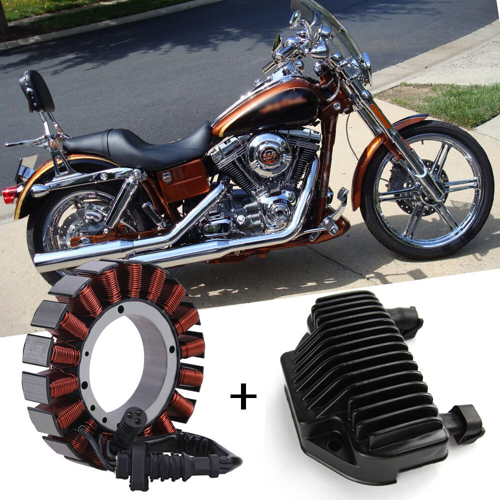 Stator and Voltage Regulator Rectifier For Harley Wide Glide Super Glide 08-16
