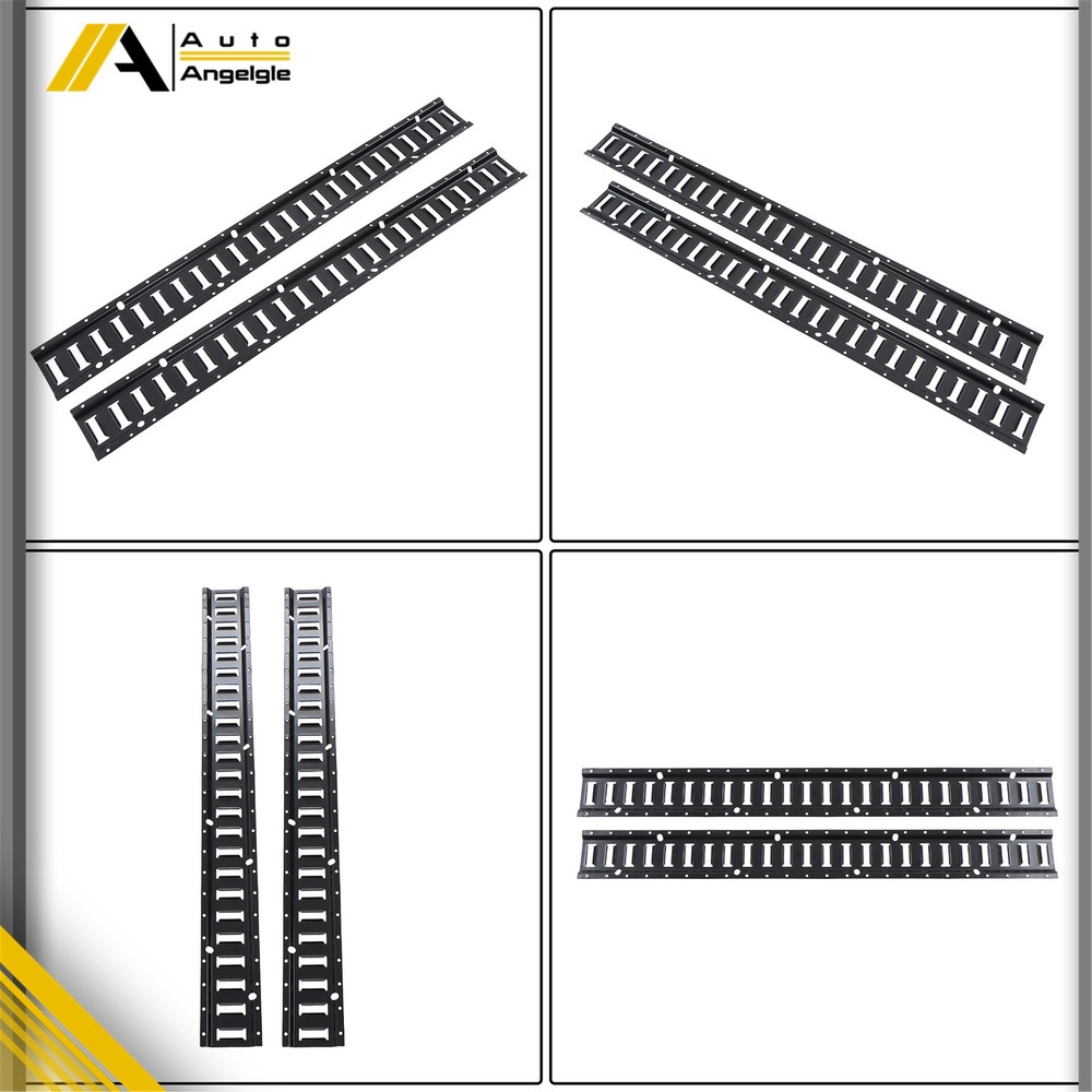 For Cargo Trailers Power Coated E-Tracks 2 Pack 4' E Tie Down Rail Kit